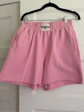 Elsie & Fred Pink Athletic Drawstring Shorts